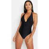 👉 Control Halterneck Bathing Suit, Black