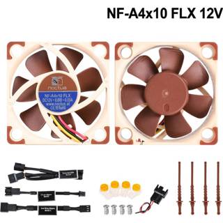 👉 Radiator High Quality Noctua NF-A4x10 FLX 40mm 12V 5V 40X40X10 Cooling Fan 4010 Silent Cooler 3D Printer Parts for ENDER 3