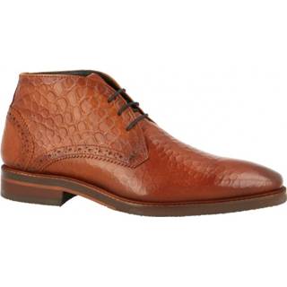 👉 Veterboots herenschoenen male cognac Jenszen Veterboot