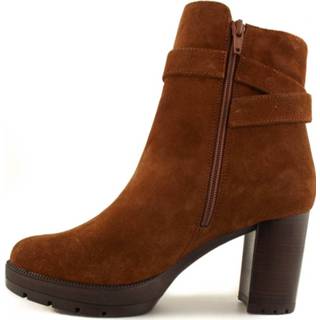 👉 Enkellaarzen damesschoenen vrouwen cognac Unisa