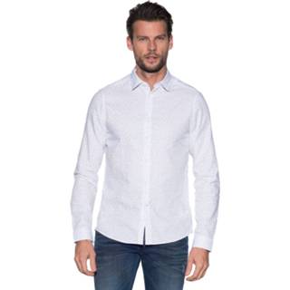 👉 Casual overhemd wit XXL overhemden male Calvin Klein met lange mouwen 8718935779527