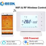 👉 Thermo staat Beok 306 RF Wireless & Wifi Smart Thermostat Temperature Controller for Gas Boiler Works with Alexa Google Home