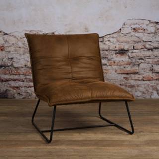 👉 Fauteuil cognac Tower Living 'Seda', kleur