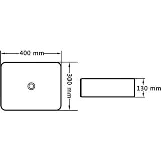 👉 Wastafel zwart keramiek VidaXL 40x30x13 cm 8718475719984