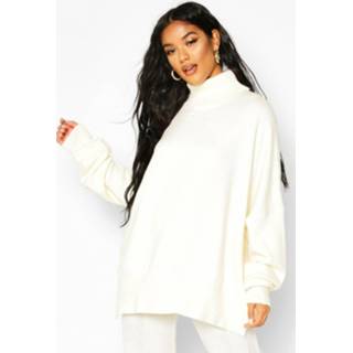 👉 Oversized Balloon Sleeve Turtle Neck Knitted sweater, Ivory