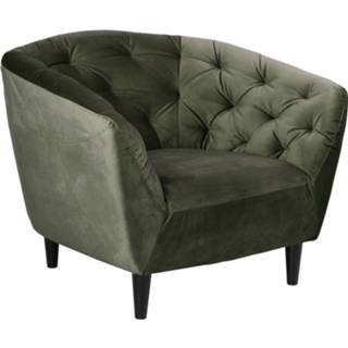 👉 Fauteuil bekleding van textiel Forest Green donkergroen Bendt 'Loes' Velvet, kleur 5713941014177