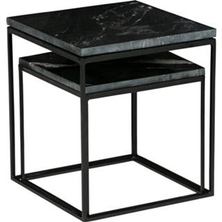 👉 Bijzettafel zwart marble BePureHome 'Mellow' Set van 2 stuks, kleur 8714713097173