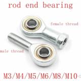 👉 Bearing 1pc/lot M4 M5 M6 M8 M10 male thread or female right left hand rod end Joint