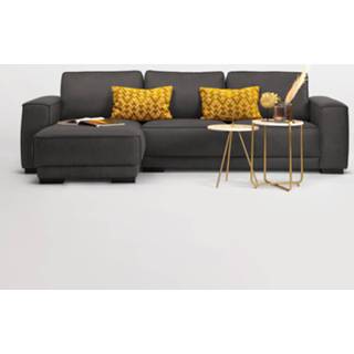 👉 Loungebank antraciet PU leder SoHome 'Stacie' Links, kleur