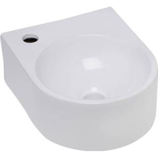 👉 Keramische fontein venus links rond glans wit keramiek BWS 34x27.5 cm 8719304329220