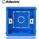 👉 Switch wit rood blauw Atlectric Adjustable Mounting Junction Box Internal Cassette 86 Type Socket White Red Blue Wiring Back For EU UK