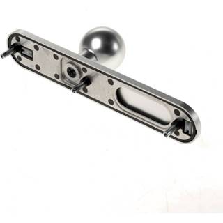 👉 Knopschild f1 aluminium modern blind deurknop bolmodel afgerond ASL 4015354955964 7434046391335
