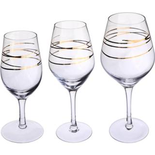 👉 Goud Champagne Glas Wijnglas Bar Gereedschap Rode Wijnglas Wijnglas Wijnglasbeker - M