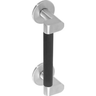 👉 Deurgreep zwart roestvaststaal modern deurknop Intersteel Erik Munnikhof Dock Black 200 mm geborsteld 8714186358344