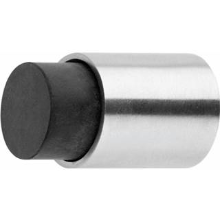 👉 Deurstopper roestvaststaal modern deurstop Intersteel wandmontage 22 x 30 mm kort geborsteld 8714186082409