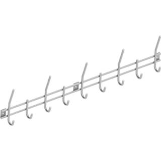 👉 Kapstok roestvaststaal modern kapstokhaak Intersteel 9 haken geborsteld 8714186304846