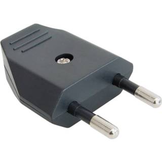 👉 Platte Stekker 230V zwart