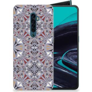 👉 Siliconen hoesje OPPO Reno 2 TPU Flower Tiles 8720091154612