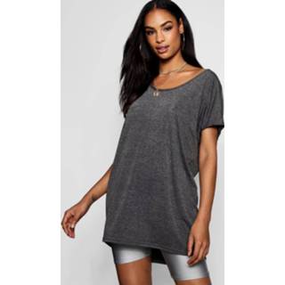 Shirt vrouwen charcoal Basic Oversized T-Shirt,