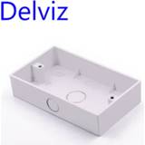 👉 Switch plastic Delviz External Mounting Box for 146*86mm Standard Wall MaterialsBOX Socket Cassette Outer junction