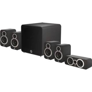 👉 Zwart medium Q Acoustics: 3010i 5.1 Plus Homecinema Pack -