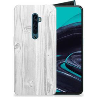 👉 Bumper hoesje wit OPPO Reno 2 White Wood 8720091299825