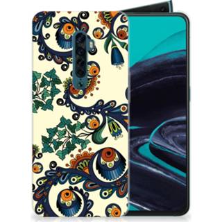 👉 Siliconen hoesje OPPO Reno 2 Barok Flower 8720091703650