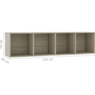 👉 Bruin VidaXL Boekenkast/Tv-meubel 143x30x36 cm sonoma eikenkleur 8719883674254