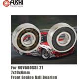 👉 Bearing MR607E 2RS 7x19x6mm Front Engine Ball 1PC Double Sealed ABEC-3 C3 Bearings For NOVAROSSI .21 OFF-ROAD 607RS RC Car T9H