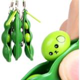 👉 Hanger Deep Green 2PCS Infinite Squeeze Pea Chain Pendant Ornament Relieve Decompression Toys