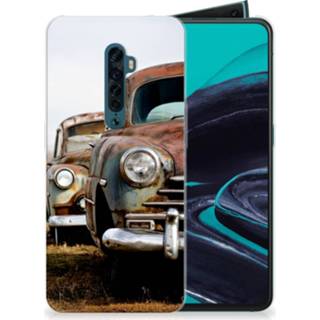 👉 Siliconen hoesje OPPO Reno 2 met foto Vintage Auto 8720091408340