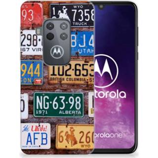 👉 Siliconen hoesje Motorola One Zoom met foto Kentekenplaten 8720091574755