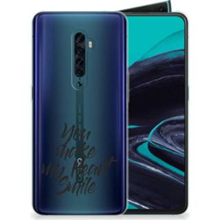 👉 Siliconen hoesje OPPO Reno 2 met naam Heart Smile 8720091645059