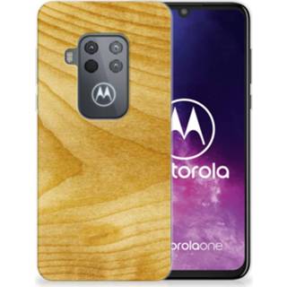 👉 Bumper hoesje hout Motorola One Zoom Licht 8720091336308