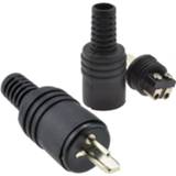 Luidspreker 2PCS/Pack 2 pin DIN Plug Speaker and HiFi Connector Screw Power Signal Adapters