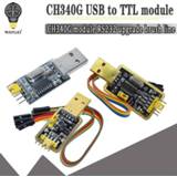 CH340 module USB to TTL CH340G upgrade download a small wire brush plate STC microcontroller board USB to serial instead PL2303