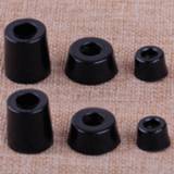 👉 8pcs Black Speaker Cabinet Furniture Chair Table Box Conical Rubber Foot Pad Stand Shock Absorber S / M / L Skid Resistance