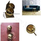👉 Sofa goud 2Pcs/Lot Gold Furniture TV Cabinet Ball Feet LegGolden leg round metal hollow hardware