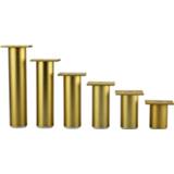 👉 Sofa alloy goud 4pcs Furniture Cabinet feet Table Bed TV legs Aluminum Adjustable Gold