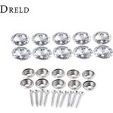 👉 DRELD 10Pcs Diamond Crystal Upholstery Nails Button Tack Stud Pins Sofa Bag Wall Decoration Furniture Accessory 16/18/22/25/30mm