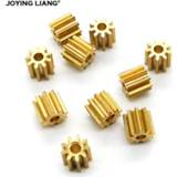 👉 92A 0.5M Copper Gear 9 Teeth 1.95mm (2mm Tight) Steering UAV Model Toy Accessories Technology Class DIY Parts 10PCS