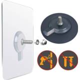 Poster transparent PVC 6Pcs Strong Adhesive Nails Wall Seamless Hook Waterproof Durable Kitchen Bathroom Screw Hanger