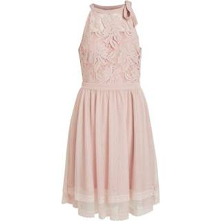 👉 Mini jurk vrouwen roze Kanten bovenkant 1580180704169