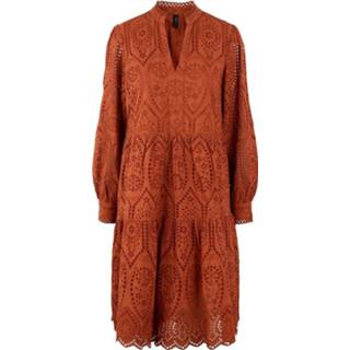 👉 Dress XL vrouwen oranje Holi LS Knee