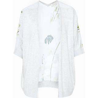 👉 Gilet vrouwen grijs Ted Baker - Kembly met achteraan pearly petal print
