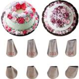Cupcake rose 4pcs #101 #102 #103 #104 Petal Shape Icing Piping Nozzles For Decoraing Cakes Pastry Tips Banking Tools