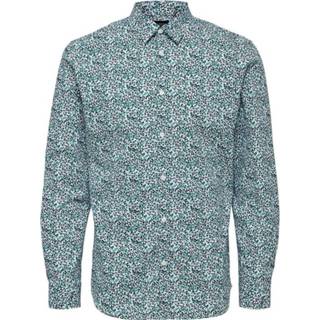 👉 Hemd XL male wit Bedrucktes Slim Fit