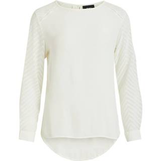 👉 Blous vrouwen wit Blouse Kanten mouw