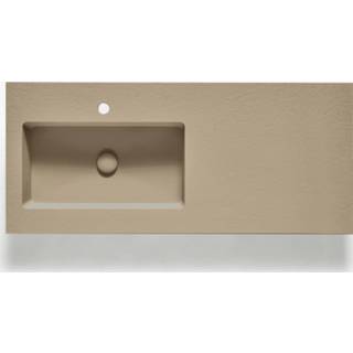 👉 Wastafel beige active Ben Avira A1 Akron, Kom Links 120,3x45x1,3 cm 8714175952287