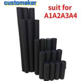 👉 Poster zwart Black cardboard Tube for Blueprints Art Container cylinder can painting mouse pad pen A4 paper A1A2A3A4